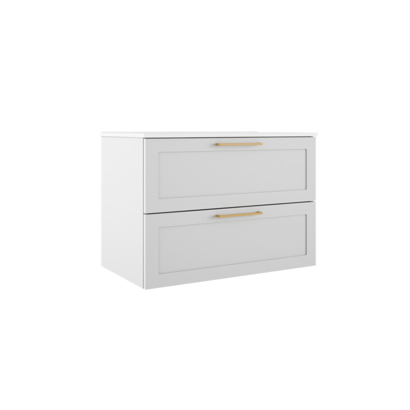 Ensemble de meuble-lavabo simple 32 po, Blanc mat