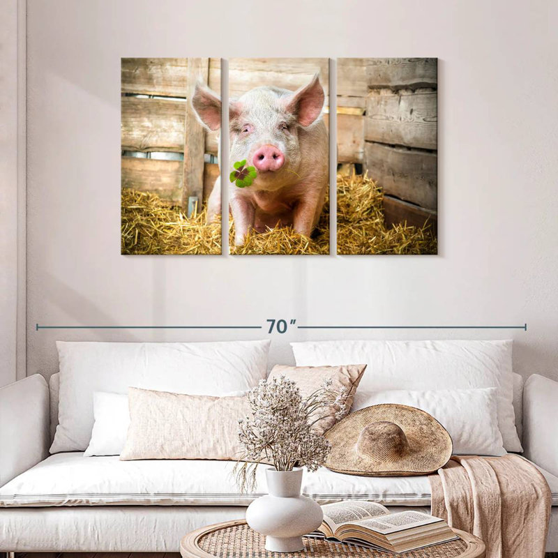 Brampt Lucky Pig, 28" H x 45" W