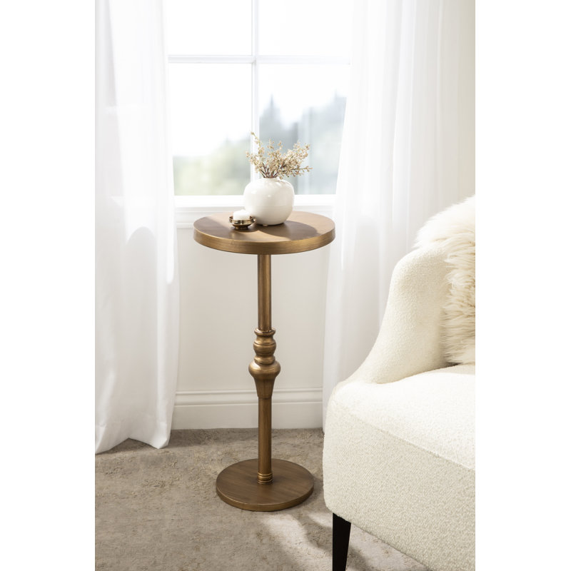 Stratton End Table, Gold