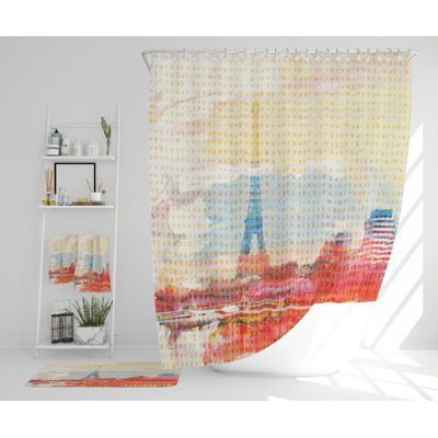 Nicols Polyester Shower Curtain Set