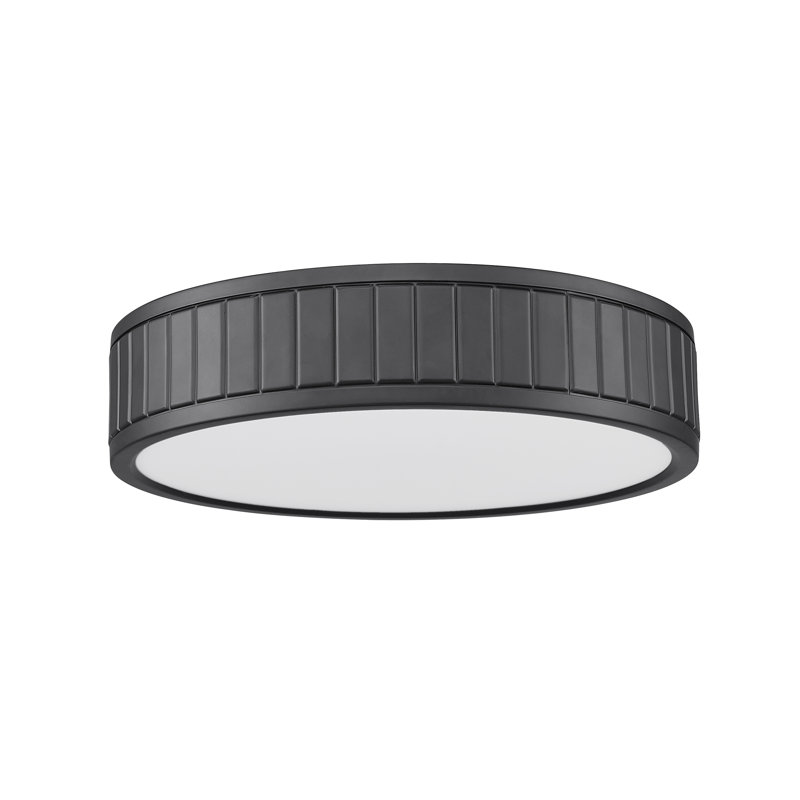 Brustrom Acrylic LED Flush Mount, Matte Black
