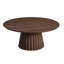 Living Room Table Set Modern Wood Coffee Table And End Table Set – 40" Round Coffee Table & 24" Square End Tables-129854305-129854307