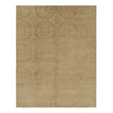 Rug & Kilim’S European Style Rug In Gold With Floral Medallions “Catana”