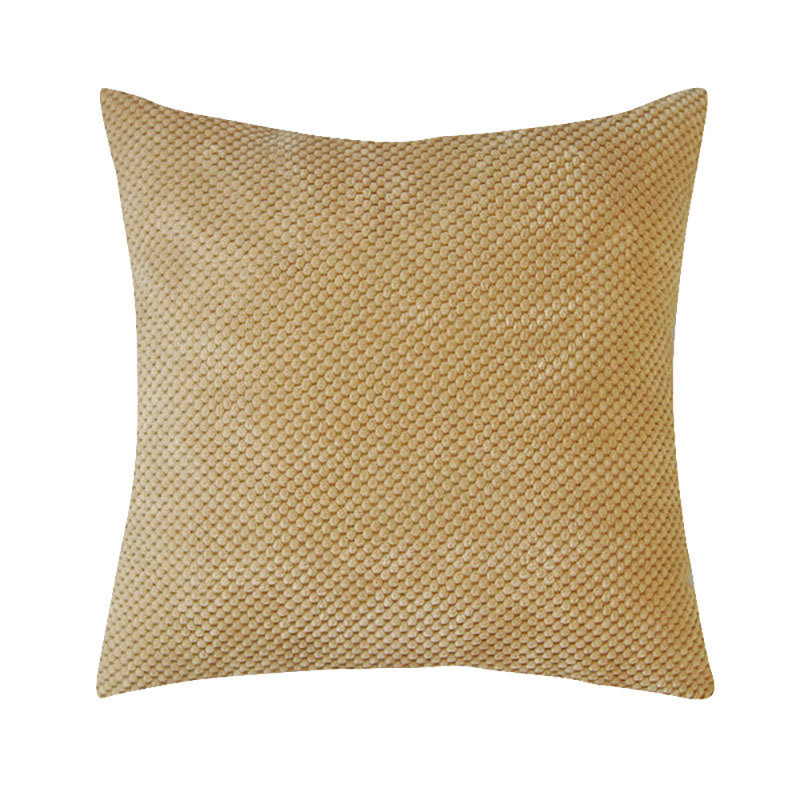  Set of 2 Throw Pillow Covers With Inserts– 18"x18" Decorative Throw Pillow Full Set, Beige