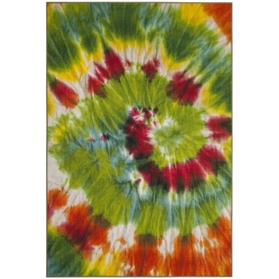 Dawna Performance Machine Washable Floral Rug