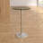 Helmscott Round Glass Event and Cocktail Table with Chrome Base-1818631762
