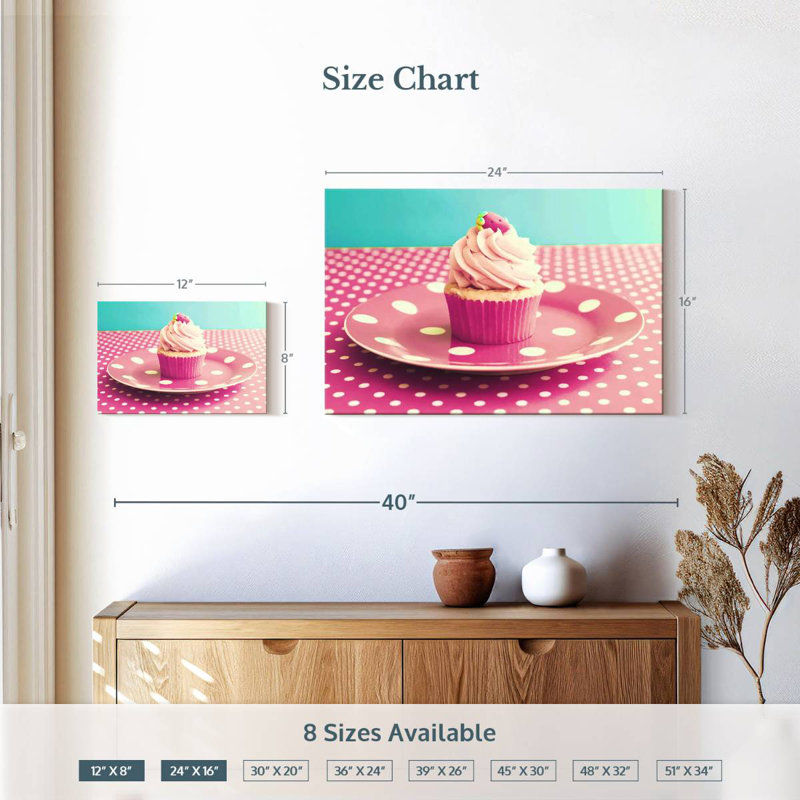 Yarlin Cupcake, 16" H x 24" W