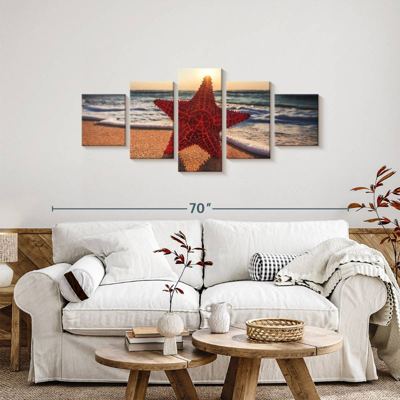 Seashore Starfish, 24" H x 55" W