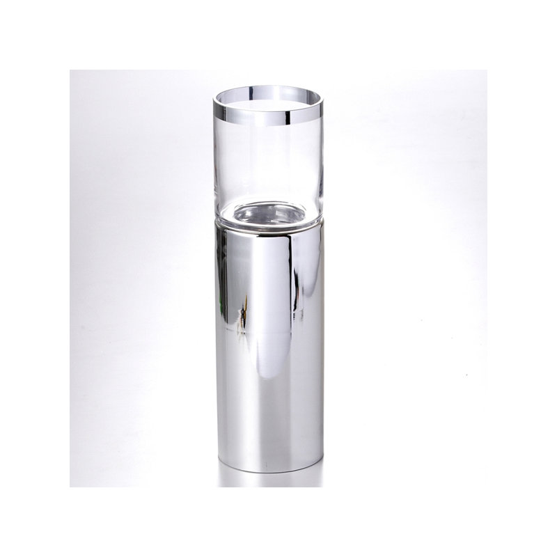 Vase de plancher en verre Hennings, H 18 po x l 5,25 po x P 5,25 po