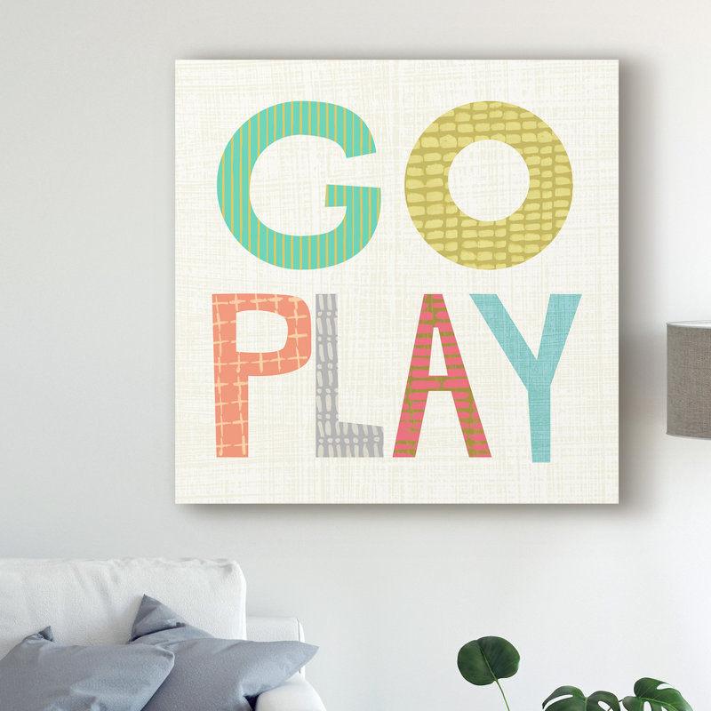 «Kid Play III» par Chariklia Zarris, reproduction sur toile, H 14 po x l 14 po x P 2 po