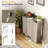 Shoe Cabinet With Fluted Doors, 6 Tier Large Wooden Entryway Shoe Storage Cabinet With Adjustable Shelves,44.5" Tall Modern Freestanding Shoe Rack Organizer For Entryway, Hallway,Gray Oak-1839480065