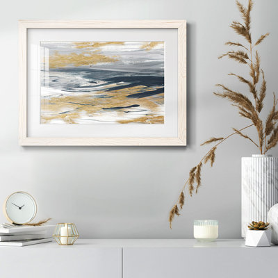 Tumultueux bleu marine, impression sur papier