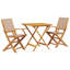 Kryan 2 - Person Wood Patio Dining Set with Square Table-1825673738