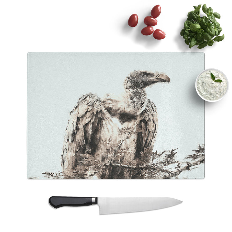 Vulture Vol.1 Painting Chopping Board, 0.4cm H x 20cm W x 28.5cm L