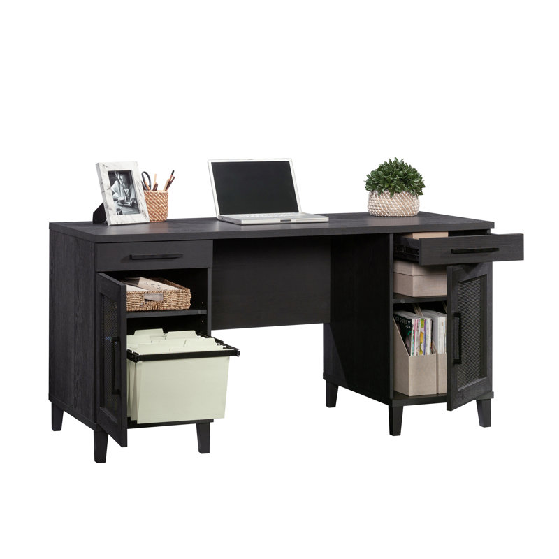Rectangle Desk, Computer Desk With Two Storage Drawers