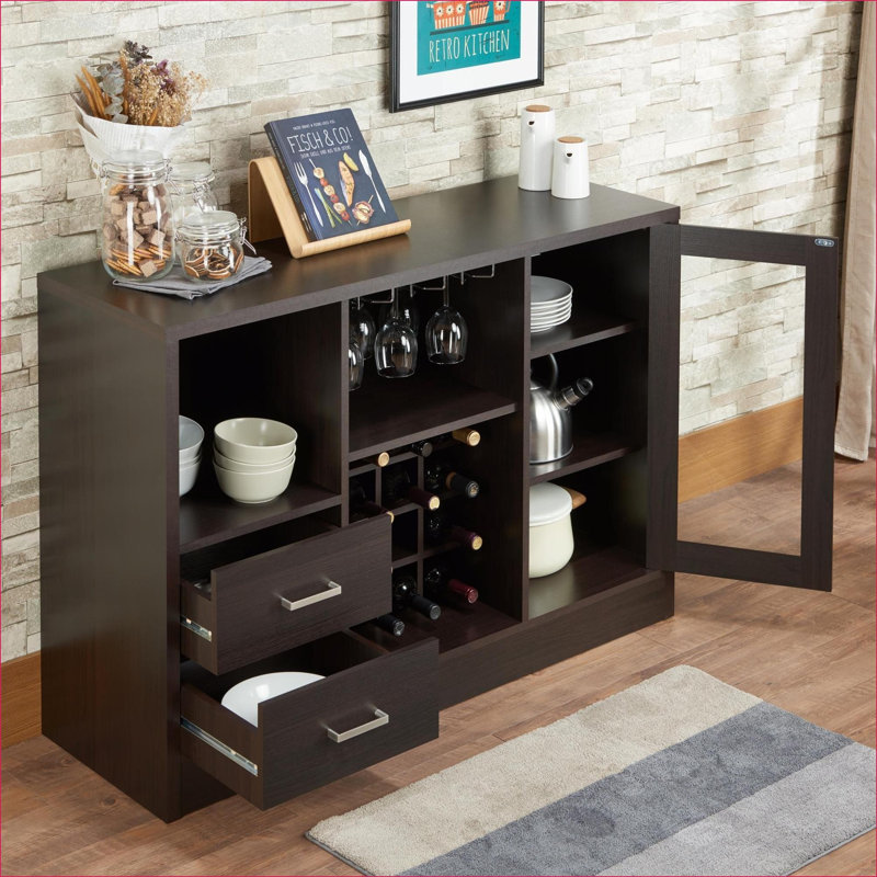 Espresso Finish Wine Cabinet III