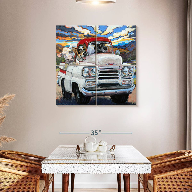 Ketti Cattle Drive, 38" H x 38" W