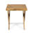 Wood Outdoor Table - Sandblast Finished, 18" Square, Simple Style For Backyard Finished Side Made Of Wood, 17.83" Tall, Patio