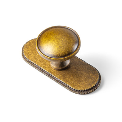 Poignée champignon 1,3 po de diamètre avec plaque arrière-G019