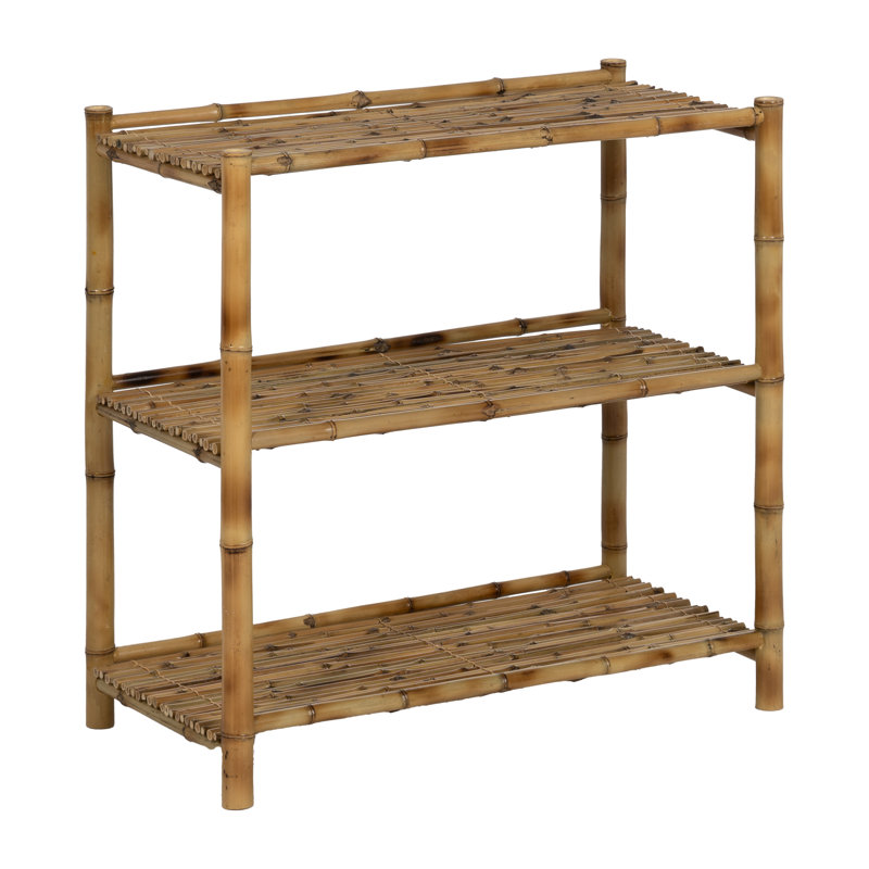80cm W Bamboo / Rattan Shelving Unit