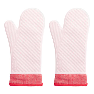 Cuisipro Silicone Oven Gloves, Pair, Heat Resistant to 260°C, Non-Slip Full Coverage Oven Mitts