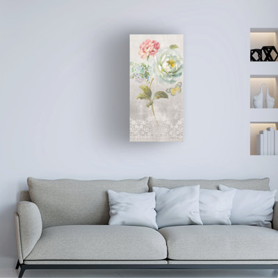 Art floral sur toile, rouleau