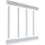 Panneau mural en pvc blanc Deluxe Shaker-2106245514-2106485112