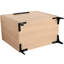 Base de meuble-lavabo 30 po sans lavabo - couleur chêne, armoire de rangement avec portes, conception minimaliste pour la salle de bain, lavabo en bois d'ingénierie 30 po, armoire d'ingénierie, rangement organisé, américain