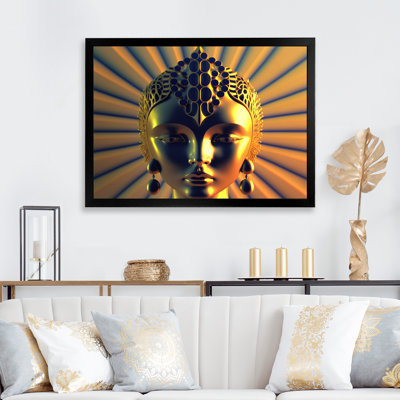 " Contemporary Buddha In Gold And Blue II "
