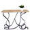 Stunning Rectangular Stone and Wrought Iron Console Table