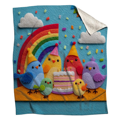 Couvertures colorées pour fêtes d'oiseaux
