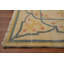 Tapis unique en coton 9 pi 3 po x 6 pi 6 po beige et ivoire