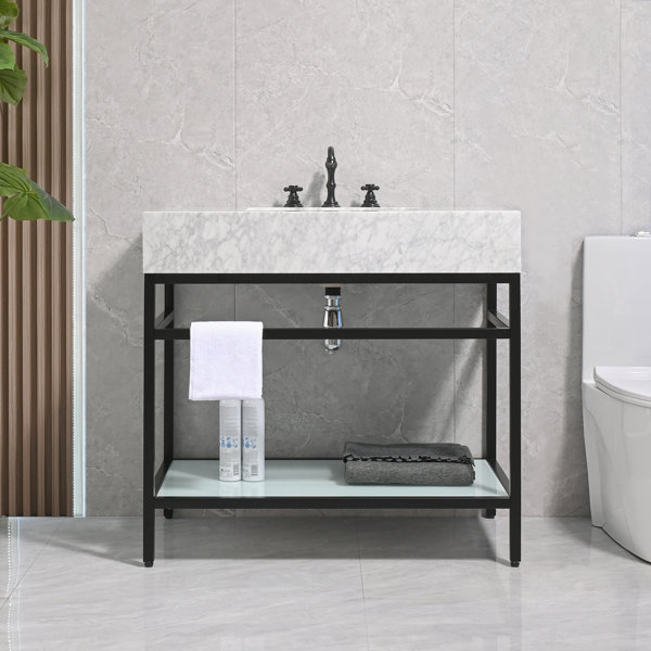 Corner Bathroom Vanities You'll Love | Wayfair