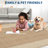 Bordered Runner Rug Non-Slip Modern Hallway Rug, Stain-Resistant Low Pile Accent Carpet, Machine Washable Contemporary Indoor Floor Mat-1845955118