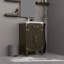 Ensemble de meuble-lavabo simple en chêne brun l 20 po x P 18 po, comptoir en acrylique, miroir et robinet 18 po