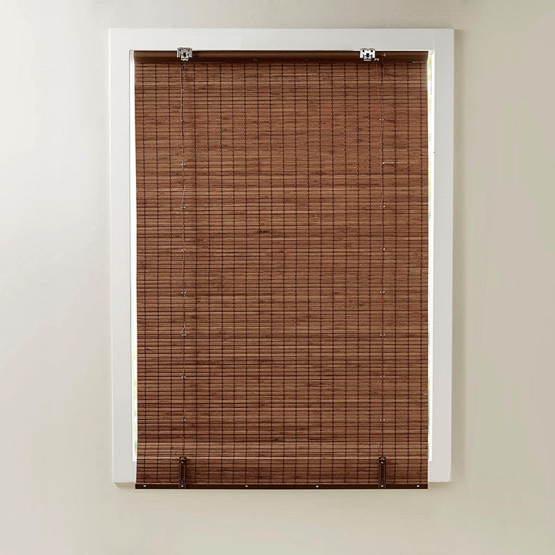 Light Filtering Roman Shade 64"L, Curtains, Living Room Curtains, Window Curtains, Bedroom Curtains, Teak