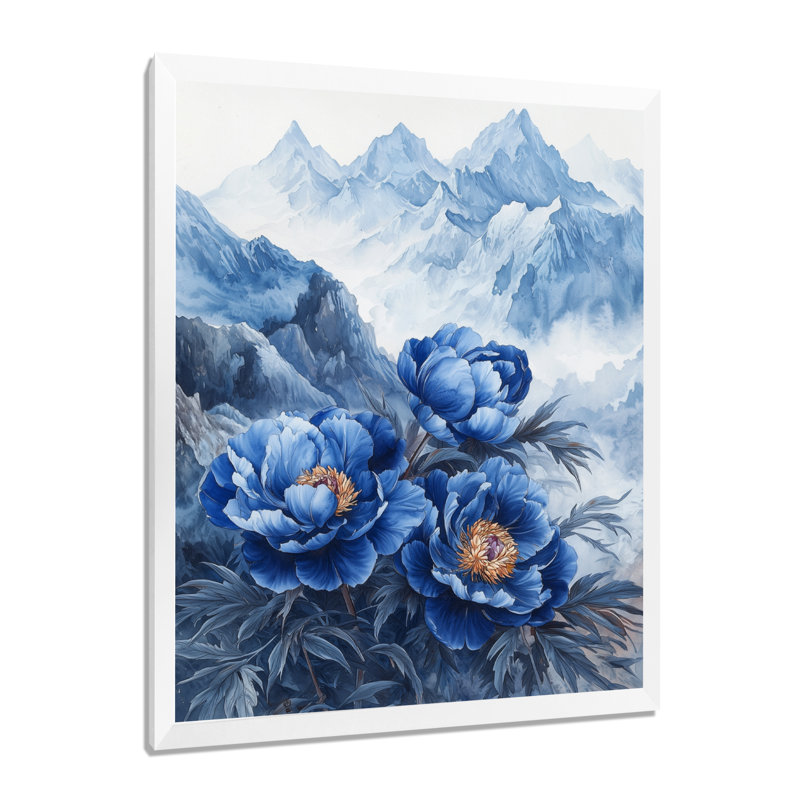 Bartle - Floral Canvas Prints, H 44 po x l 34 po, Reproduction encadrée d'une seule photo, Blanc