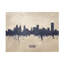 «Buffalo New York Skyline Concrete» par Michael Tompsett, impression sur toile tendue-1653502426