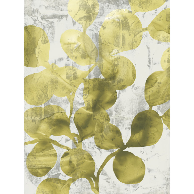 Tayea Green Leaf Shimmer II by June Erica Vess - Wrapped Canvas Print, 46 cm H x 30 cm W