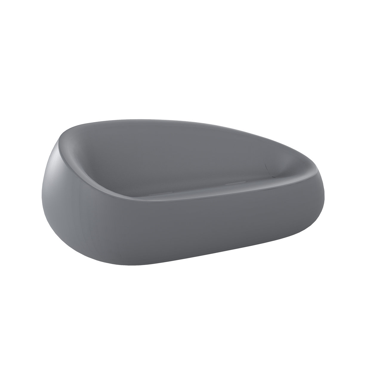 Stone 79" Patio Sofa, Gray