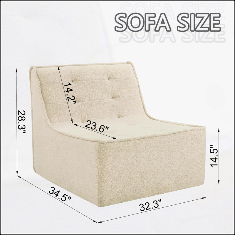 Grand fauteuil à billes avec mousse haute résilience, Khaki Teddy Velvet