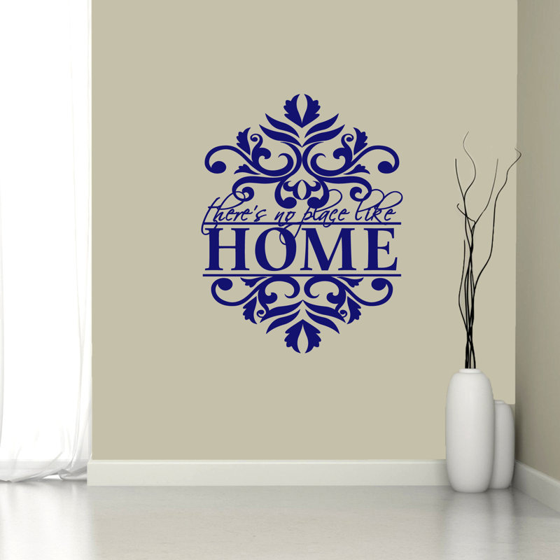 Text & Numbers Wall Decal, Navy Blue