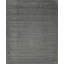 8x10 Gray Hand-Knotted Wool Dotted Border Open Field Solid Modern Contemporary Carpet Rug