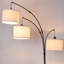 Lampe sur pied à arc 81 po à 3 lumières à intensité variable (3 ampoules DEL incluses)-860391170