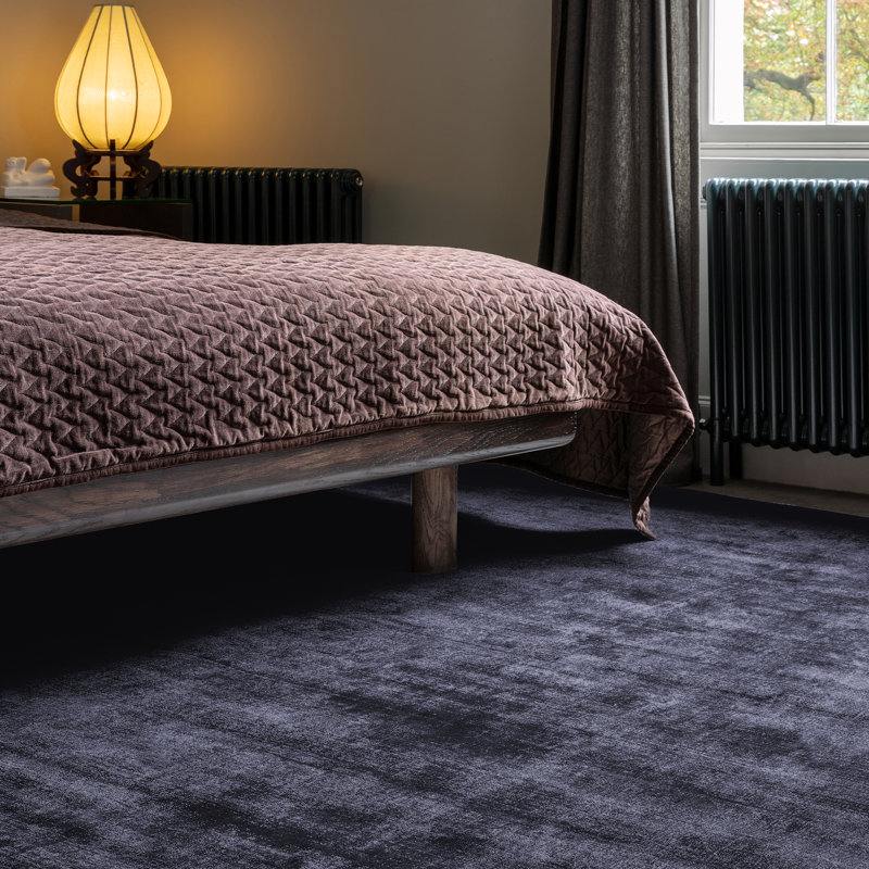 Nareg Handmade Tufted Navy Rug, Rectangle 200 x 290cm