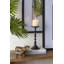 D4 Decorative Black Iron Candle Holder with Spindle Design