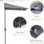 Aarthi 230cm X 130cm Rectangular Market Parasol-1156182358