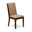 L'ensemble de table à manger 9 pièces comprend une table de salle à manger rectangulaire et 8 chaises de salle à manger en tissu de lin sable clair avec des pieds noirs - finition sable-643662092-641880334-664182567