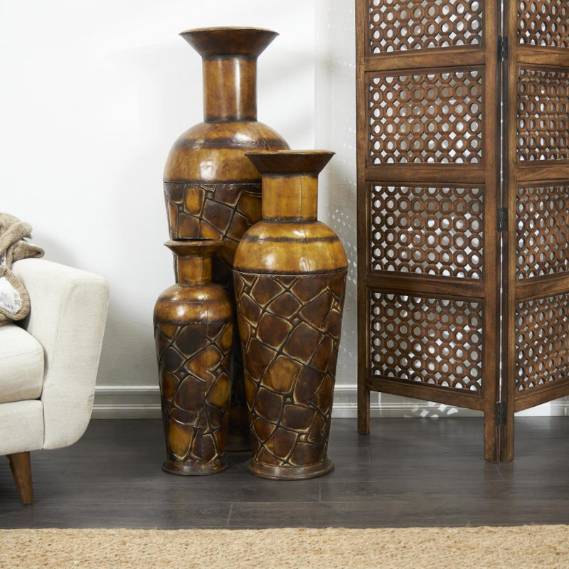 Vase de plancher en métal Ciotti, Bronze