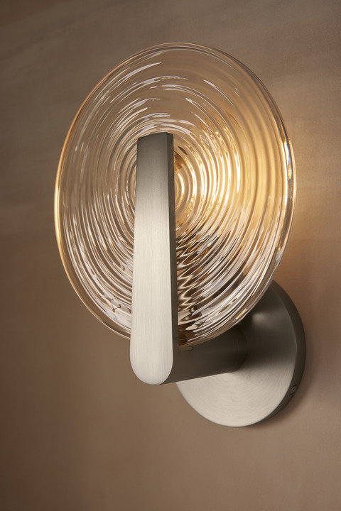 Hint One-Light Sconce, Brushed Nickel
